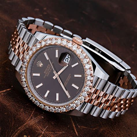 datejust rolex brown|pre owned Datejust.